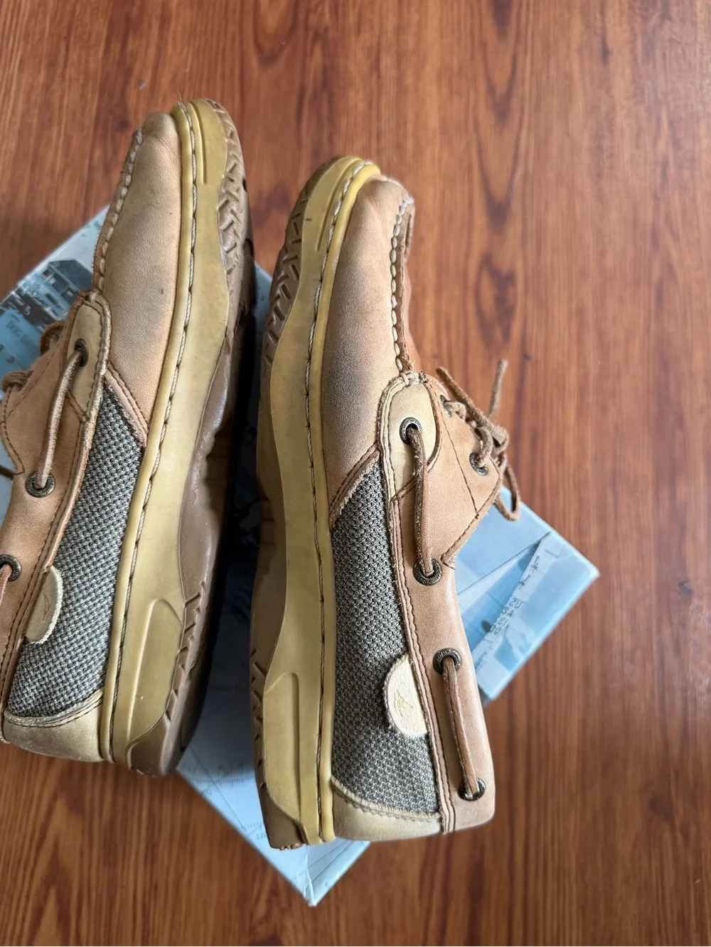 Sperry Kids Tan Leather Boat Shoes